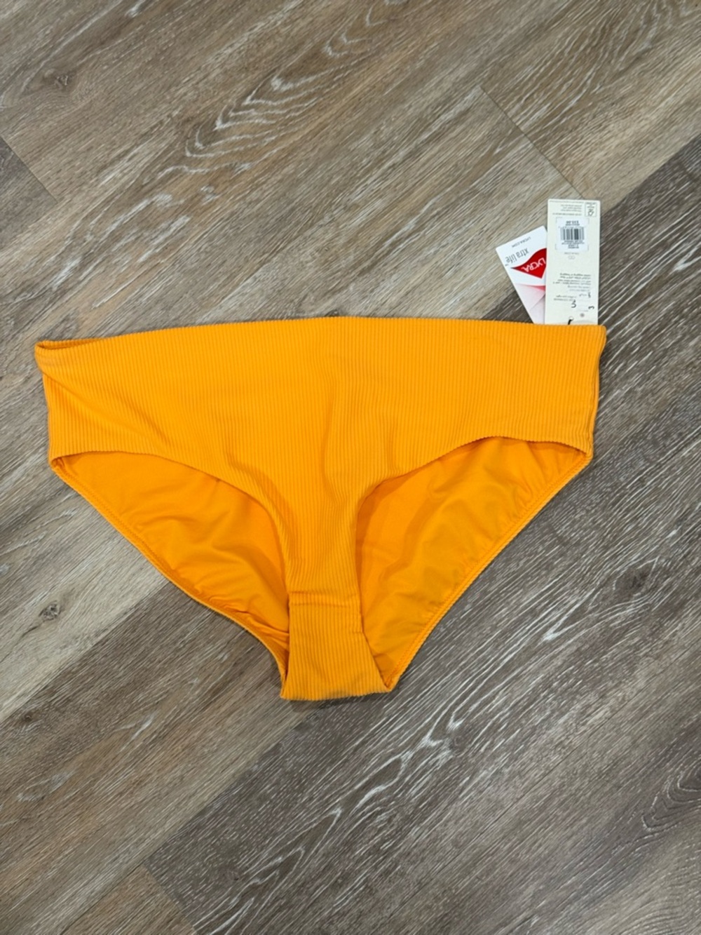 CALIA by Carrie Underwood Ribbed Bikini Bottoms in Orange